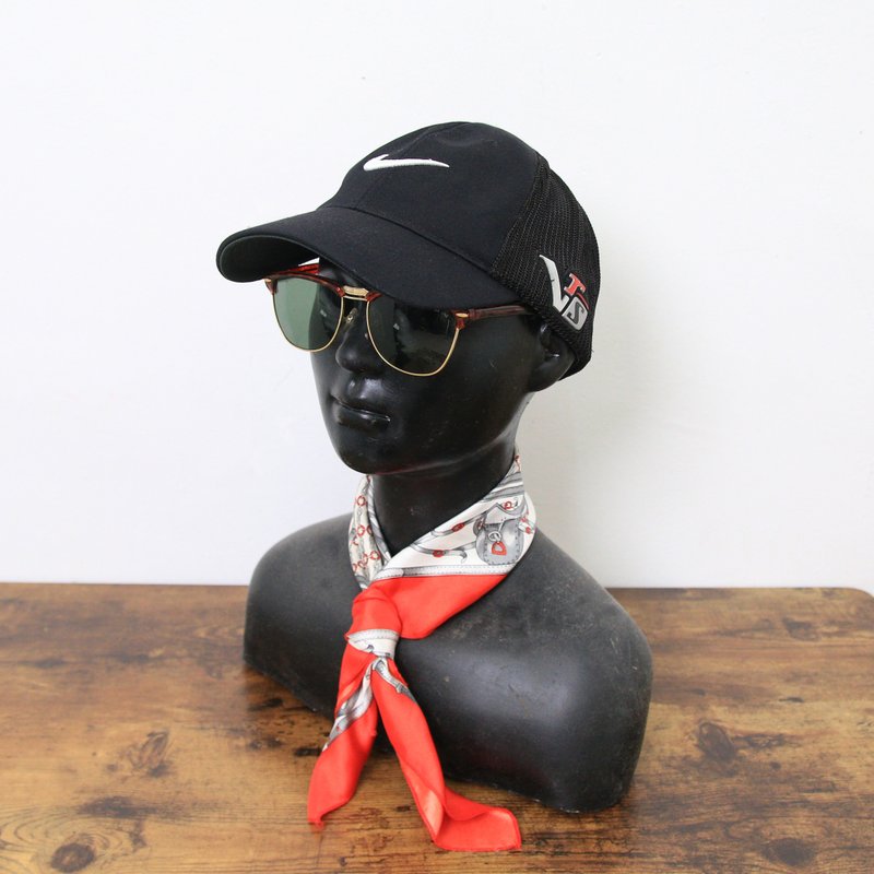 Back to Green:: 經典品牌帽款 nike 黑底 網眼 vintage cap - 帽子 - 聚酯纖維 