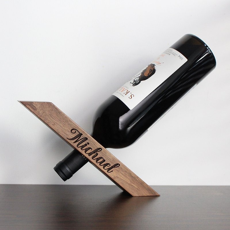 Customized Gifts Personal Housewarming Gifts | Customized Solid Wood Fulcrum Balance Wine Rack