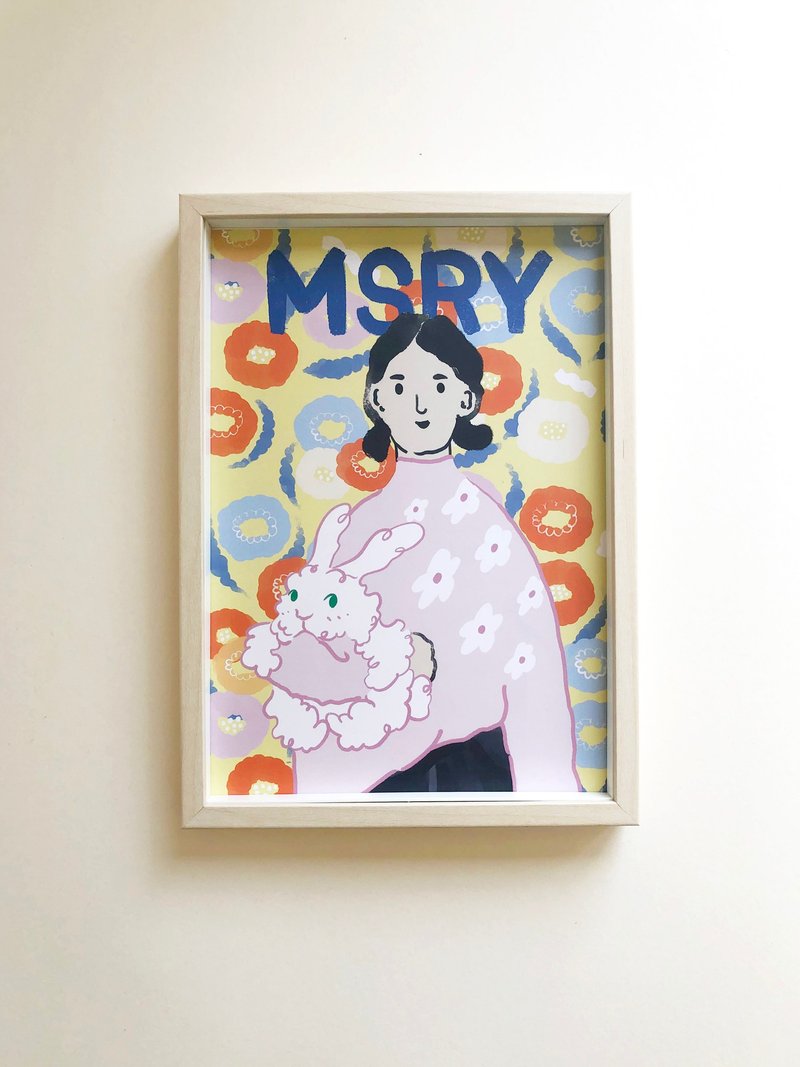 Bunny and I | A4 Poster - Frameless - โปสเตอร์ - กระดาษ หลากหลายสี