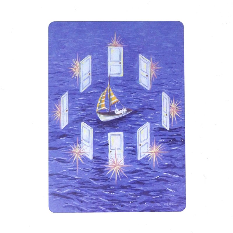 明信片-所有決定都是最好的決定 - 卡片/明信片 - 紙 多色