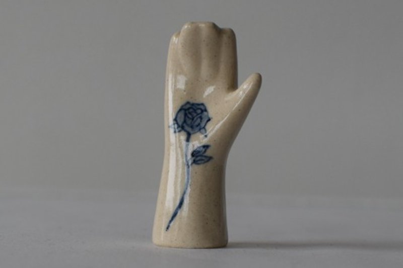 Ceramic Art Hand１ Painting B - ของวางตกแต่ง - ดินเผา 