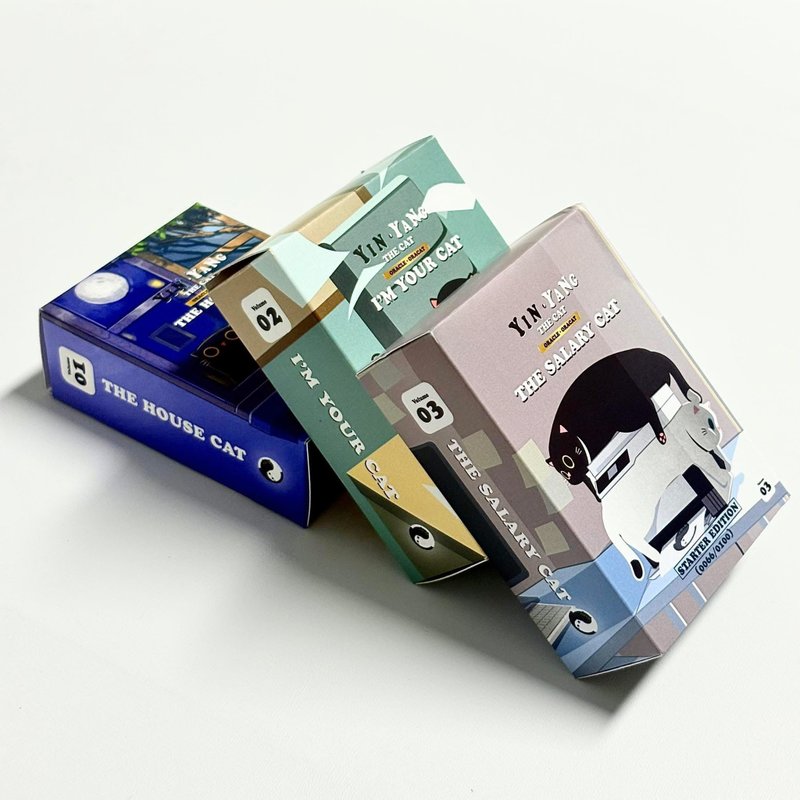 Yin Yang the Oracle Oracat set 01 02 03 - 桌遊/卡牌 - 紙 白色