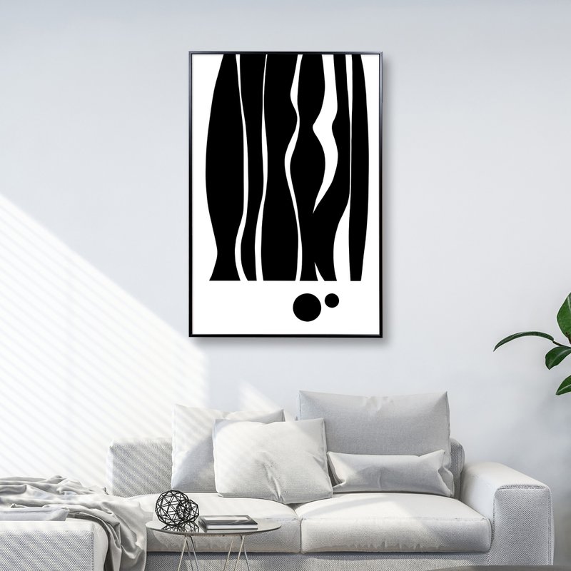 対対称構図 / モダン抽象 幾何学 壁掛け画 アートプリント ポスター フレームなし絵画 装飾画 - ポスター・絵 - 紙 