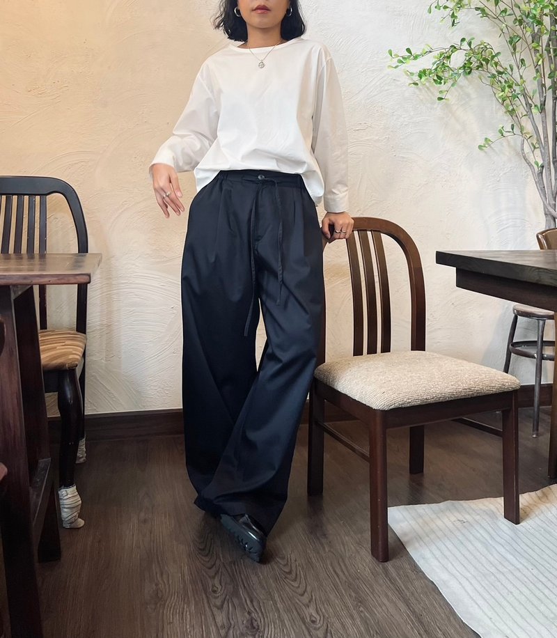 Relaxed trousers - 男長褲/休閒褲 - 其他材質 灰色