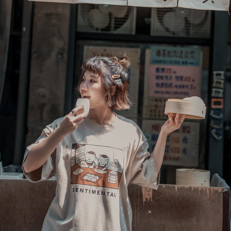 山東饅頭 - 員工制服Tee - 女 T 恤 - 棉．麻 
