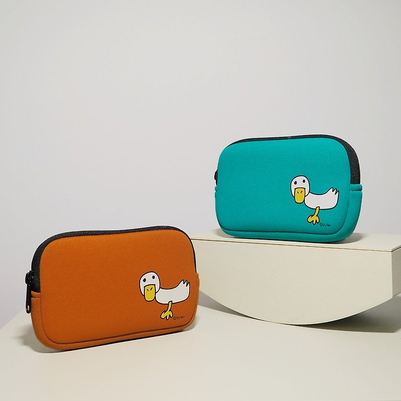 My Little Pets series storage bag camera bag hard disk bag cosmetic bag [duck] - กระเป๋าเครื่องสำอาง - วัสดุกันนำ้ สีเขียว