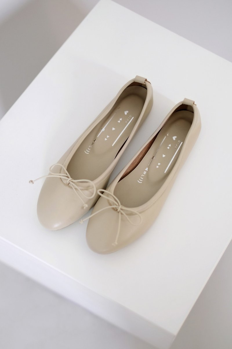 Gloves Ballet Pate d'amander | WL - Mary Jane Shoes & Ballet Shoes - Genuine Leather Khaki