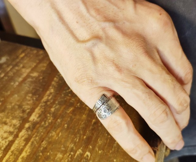 繊細なお花のレリーフがかわいいアンティークスプーンのリメイク
