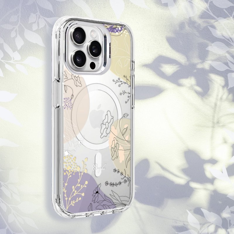 apbs iPhone 全系列 防震雙料隱形立架磁吸手機殼-幾何花語 - 手機殼/手機套 - 其他材質 多色