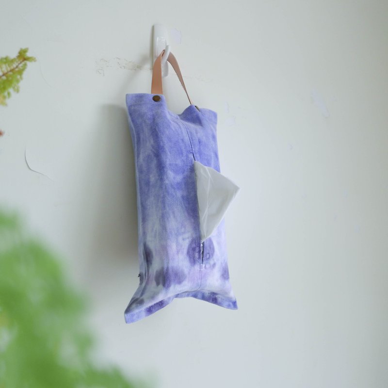 Purple | Tie dye Tissue paper box
