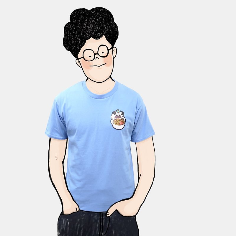 【超幽默人生】麥麥與噗噗 插畫 T恤 T-shirt 短T 圓領T - T 恤 - 棉．麻 