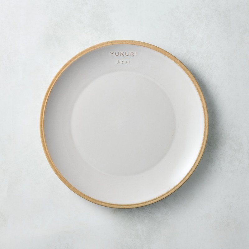 日本美濃燒 - 簡約淺盤 - 兩款任選 (21.5 cm) - 盤子/餐盤/盤架 - 瓷 多色