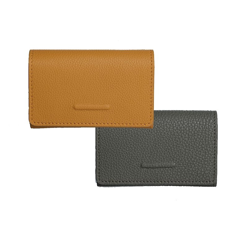 THIALH LONDON Card Holder (Khaki) - Card Holders & Cases - Genuine Leather Khaki