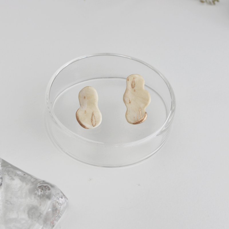 Ice milk tea earrings ピアス925 sterling silver earrings
