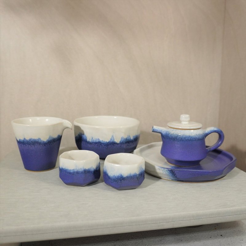 藤堇茶具組 - 茶壺/茶杯/茶具 - 陶 多色