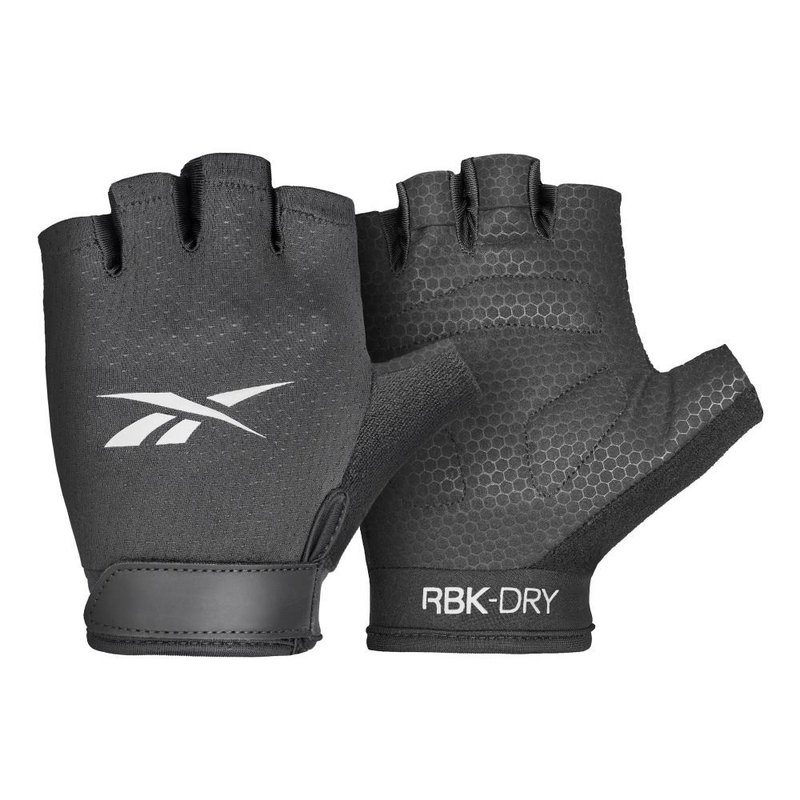 【Reebok】Fitness Gloves 短指透氣健身手套 (3色) - 運動配件 - 聚酯纖維 多色