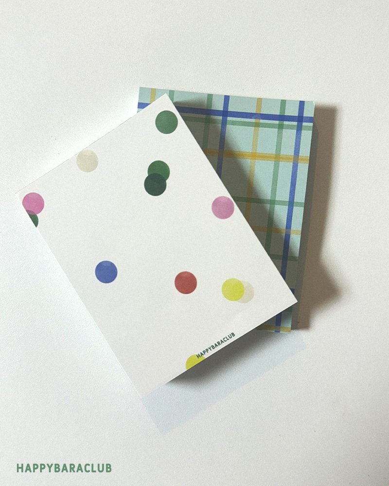 Cute vibe Memo pad (2set no line) - Sticky Notes & Notepads - Paper Green