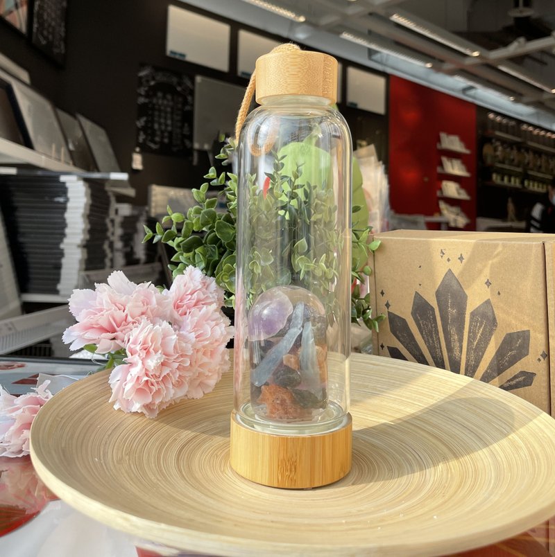 超好評 寶石水晶水 能量精華液 寶石杯 能量水瓶 水晶水瓶 水晶壺 - 其他杯子 - 水晶 多色