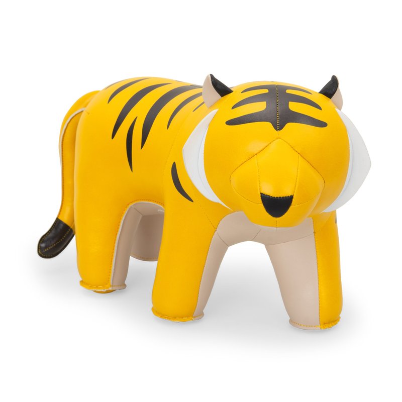 【ブックエンド】虎 Hunt アニマルホームデコレーション | 新築祝い ギフト 干支ギフト 縁起の良い虎 - 置物 - 合皮 多色