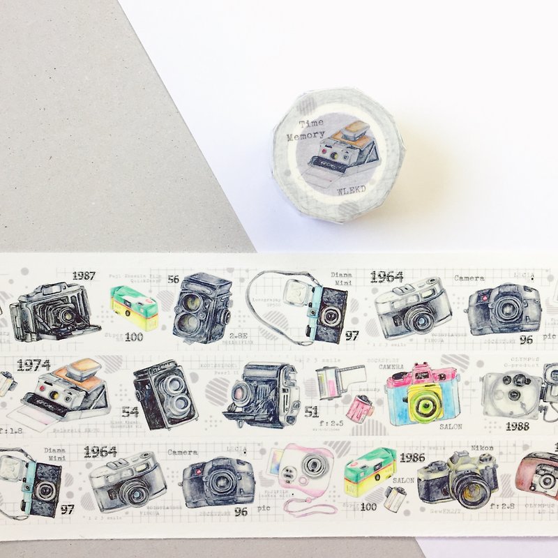 WLEKD Paper Tape-Time Memory - Washi Tape - Paper 