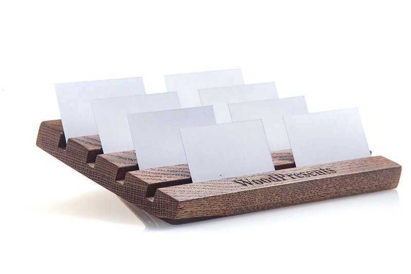 Wood Card Stands - Wood business card holder Wooden multiple card stand jewelry stand