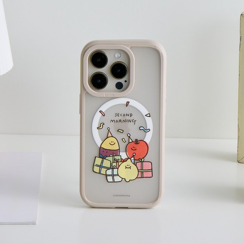 Second Morning Gift Party Aurora Mist-Through MagSafe iPhone Case - เคส/ซองมือถือ - พลาสติก หลากหลายสี