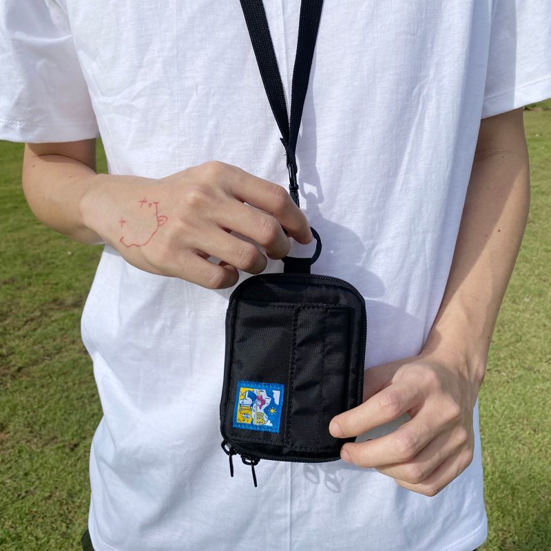 Wallet Camp collection black color - 皮夾/長短夾/錢包 - 防水材質 黑色