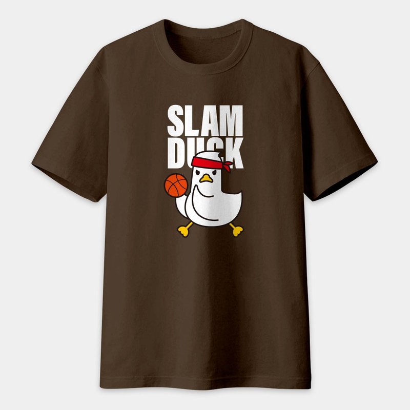 Unisex short-sleeved cotton T SLAM DUCK T-shirt PS031 - เสื้อยืดผู้ชาย - ผ้าฝ้าย/ผ้าลินิน สีดำ