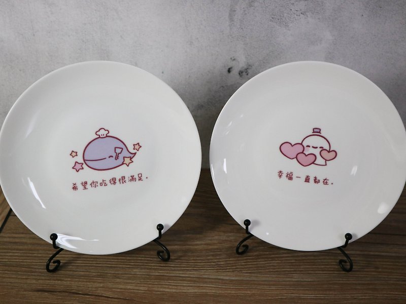 Dream Hugo夢想雨果-插畫家A-Pei餐盤點心時光5件組  精美包裝 - 盤子/餐盤 - 瓷 