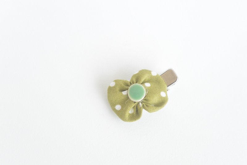 Baby butterfly hairpin - jade green water - Hair Accessories - Other Materials Green