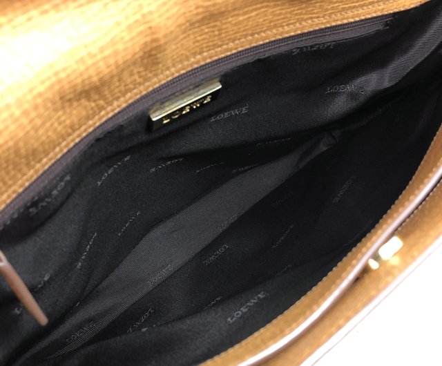 日本直送 名牌中古包 】LOEWE ロエベ ハンドバッグ キャメル