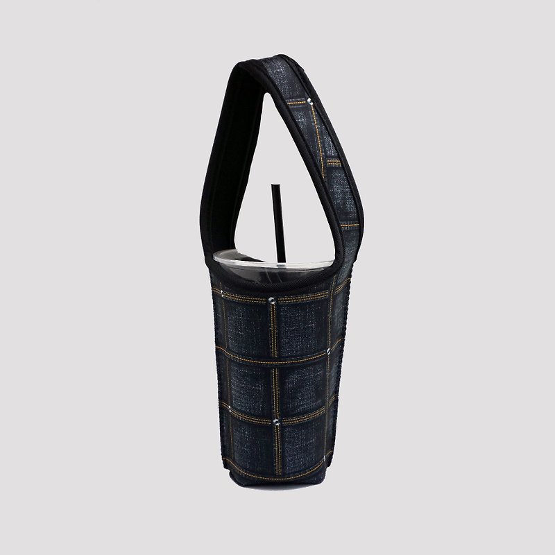 BLR Eco-friendly Beverage Bag Ti 66 Tannin Denim - ถุงใส่กระติกนำ้ - เส้นใยสังเคราะห์ สีดำ