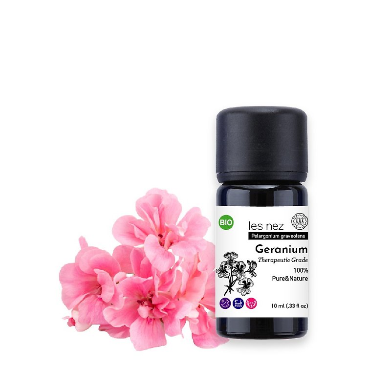 [Les nez scented nose] Natural unilateral Geranium pure essential oil 10ML - น้ำหอม - น้ำมันหอม สีดำ