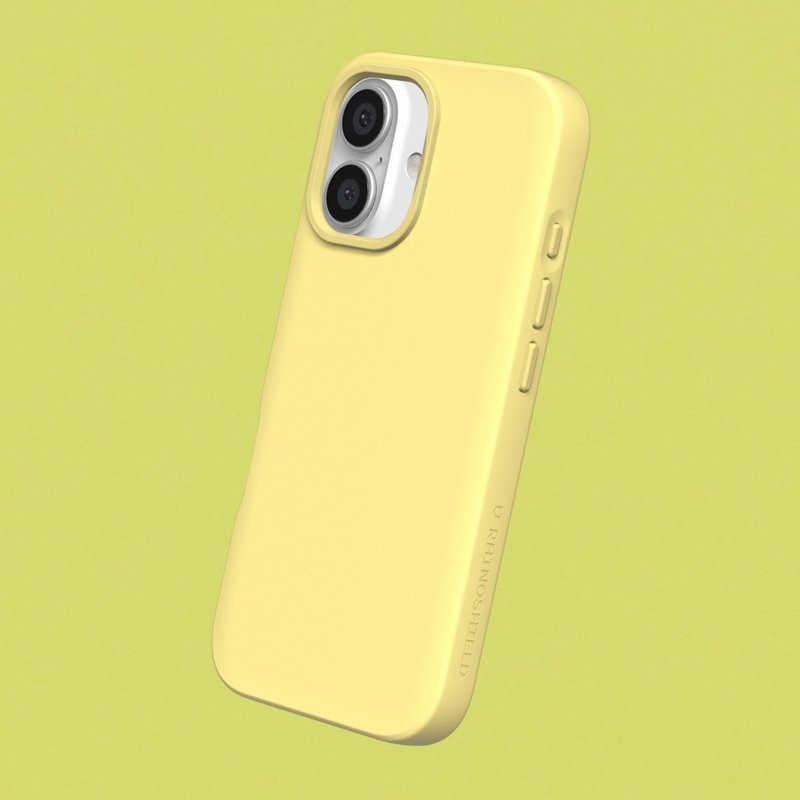 SolidSuit classic anti-fall phone case/lemon yellow for iPhone 16 series - Phone Cases - Plastic Yellow