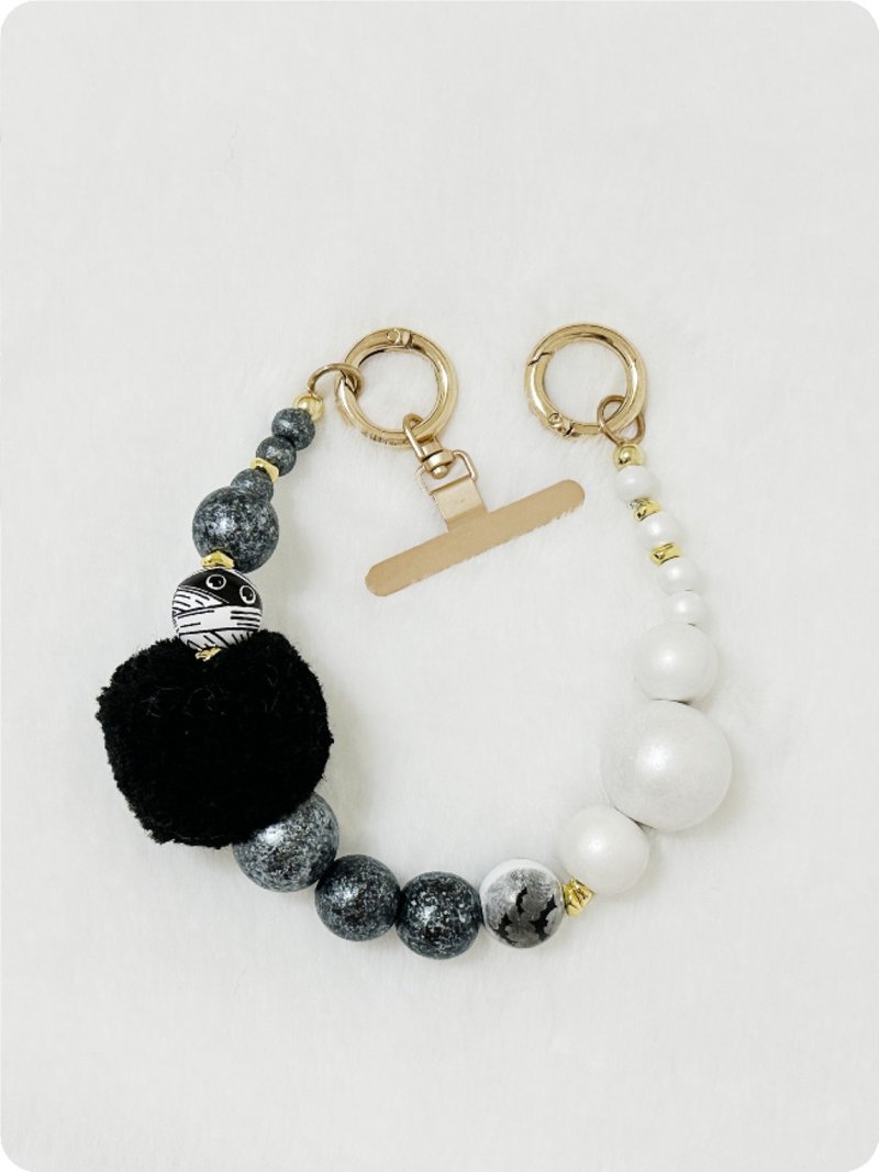 夜守バブル ロングストラップセット - スマホアクセサリー - 木製 