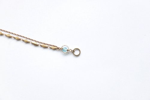 買你手作 Buyou Shop 黃銅手鍊 | 藍瑪瑙 | 天然石