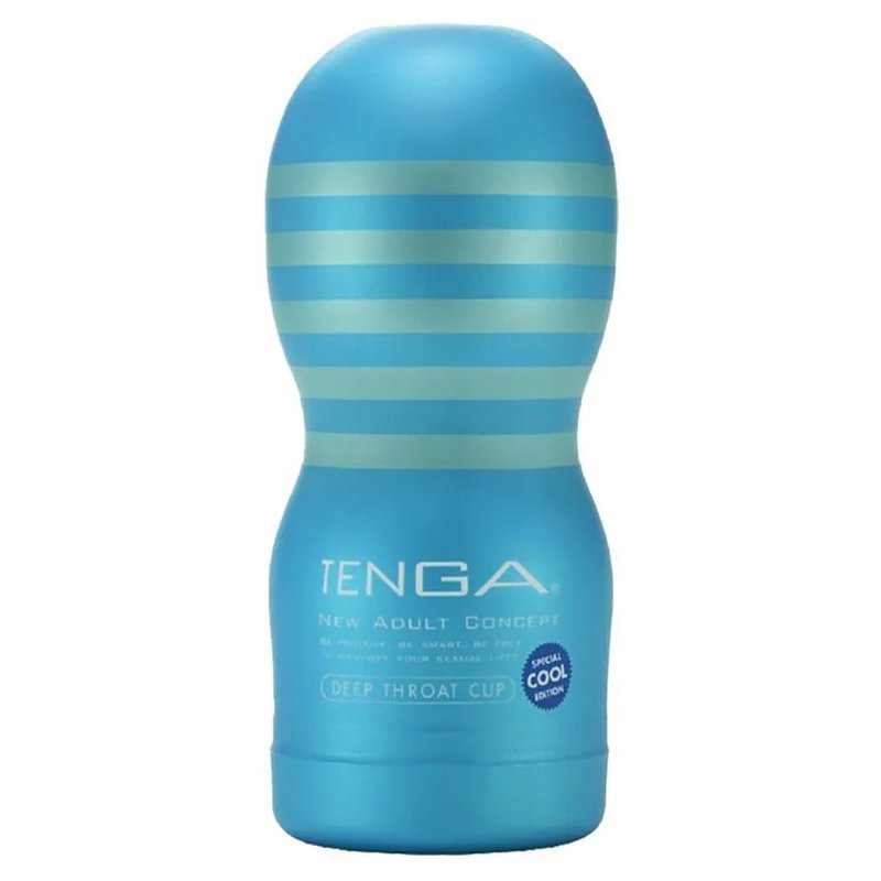 TENGA Vacuum Cup COOL Ice Cool Edition Disposable Aircraft Cup - Adult Products - Silicone Blue