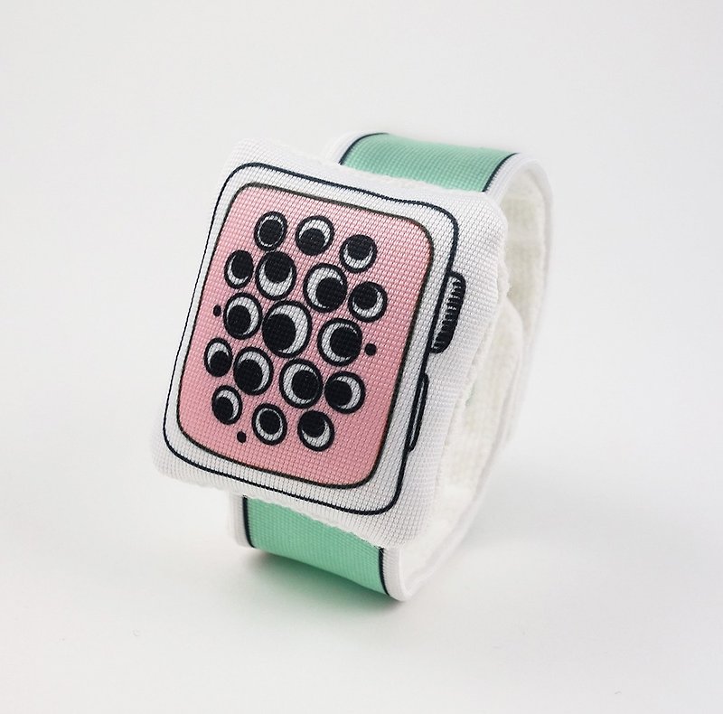 Rabbit Mint Baby 我的第一隻布手錶 (A02A09) - 其他 - 棉．麻 綠色