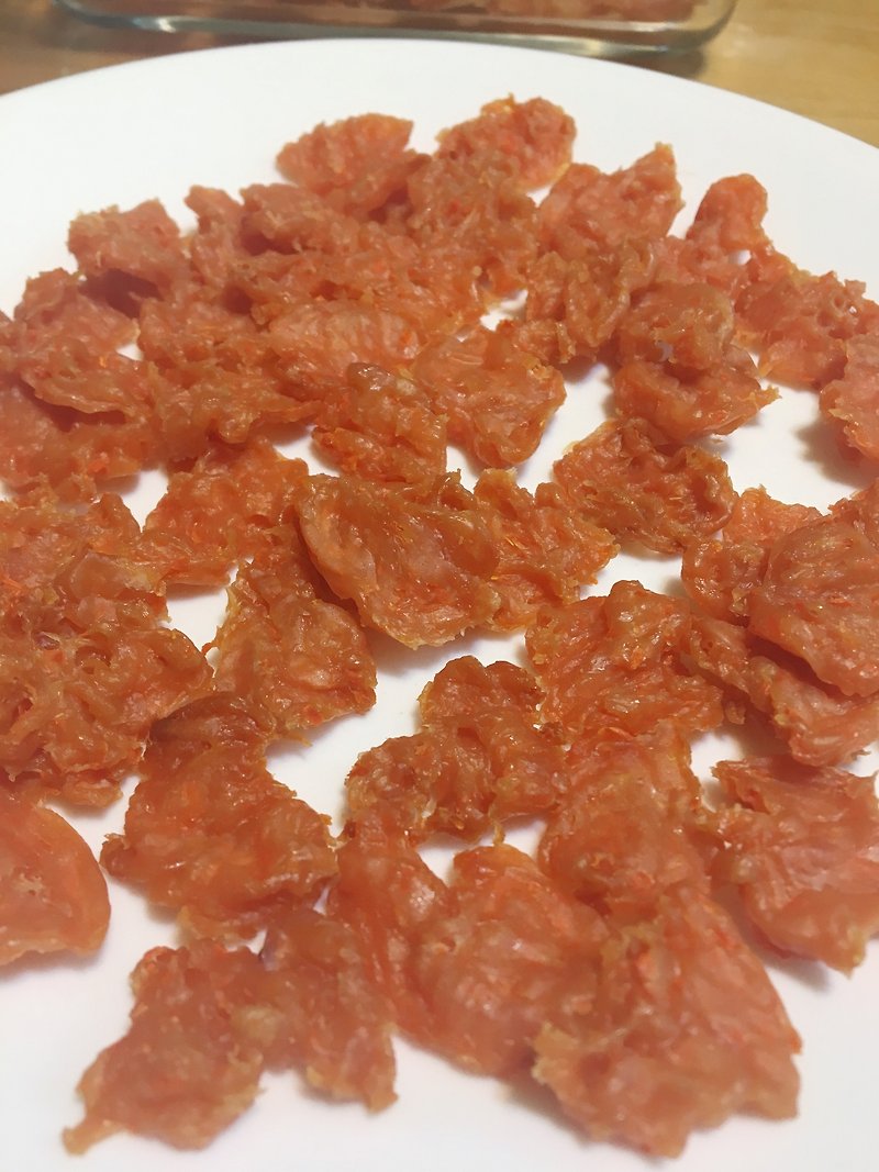 Handmade and natural. Carrot Chicken Popcorn Pet Snacks - Dry/Canned/Fresh Food - Fresh Ingredients Orange