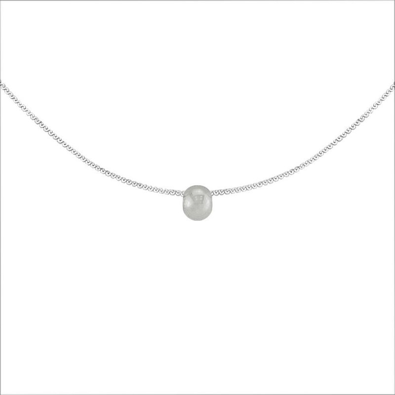 Simple Bead Ball Steel Necklace-Steel - สร้อยคอ - สแตนเลส สีใส