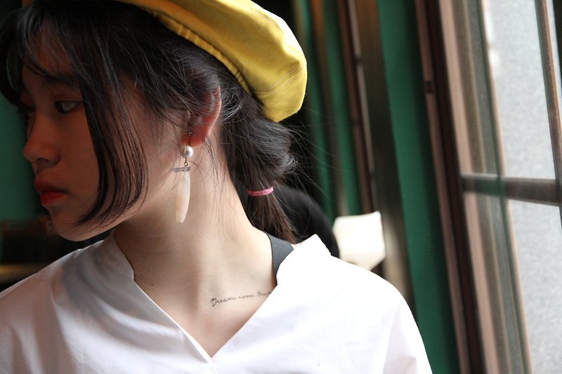 日本16K金工系列 手工輕珠寶 - 耳環/耳夾 - 貴金屬 金色