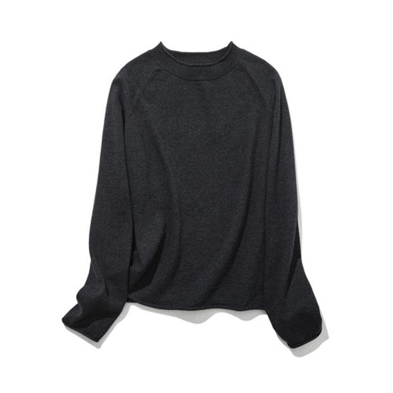 A super popular cotton knit series that I love all year round. Simple yet stylish, my go-to knit in dark grey 230214-5 - Women's Sweaters - Other Materials 