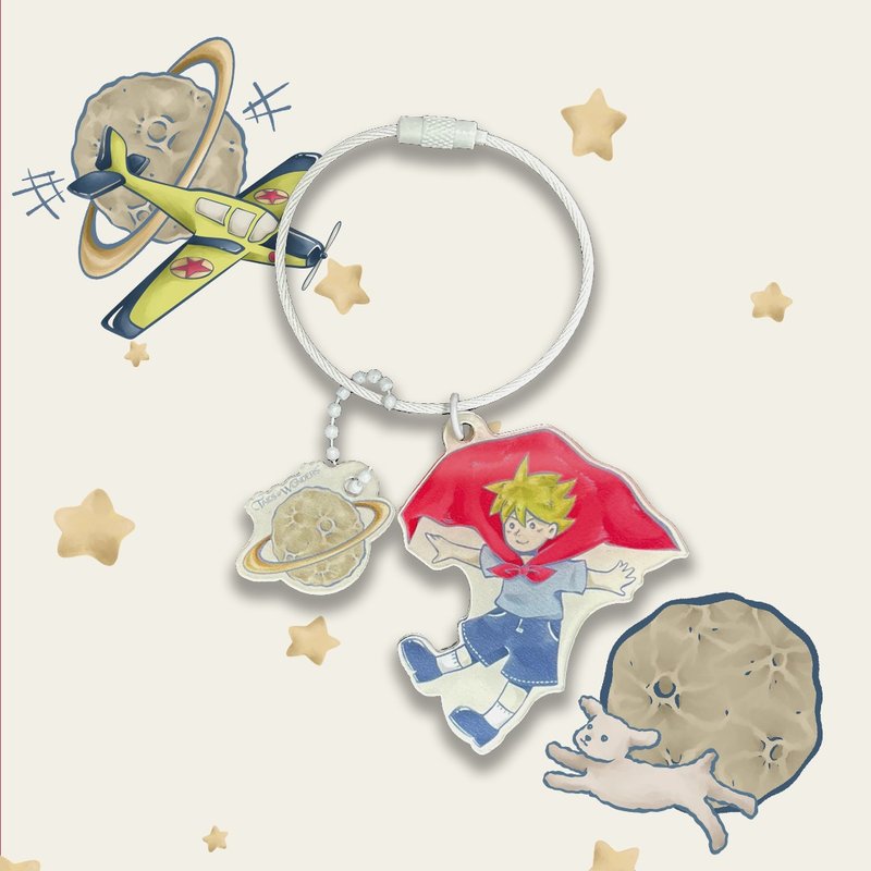 Key Chain Little Prince Premium - 鑰匙圈/鑰匙包 - 壓克力 粉紅色