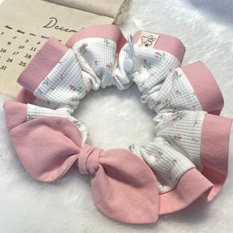 Wriggle Creations - Floral Scrunchie Bandana - Pet Bandana - Custom Pillows & Accessories - Cotton & Hemp 