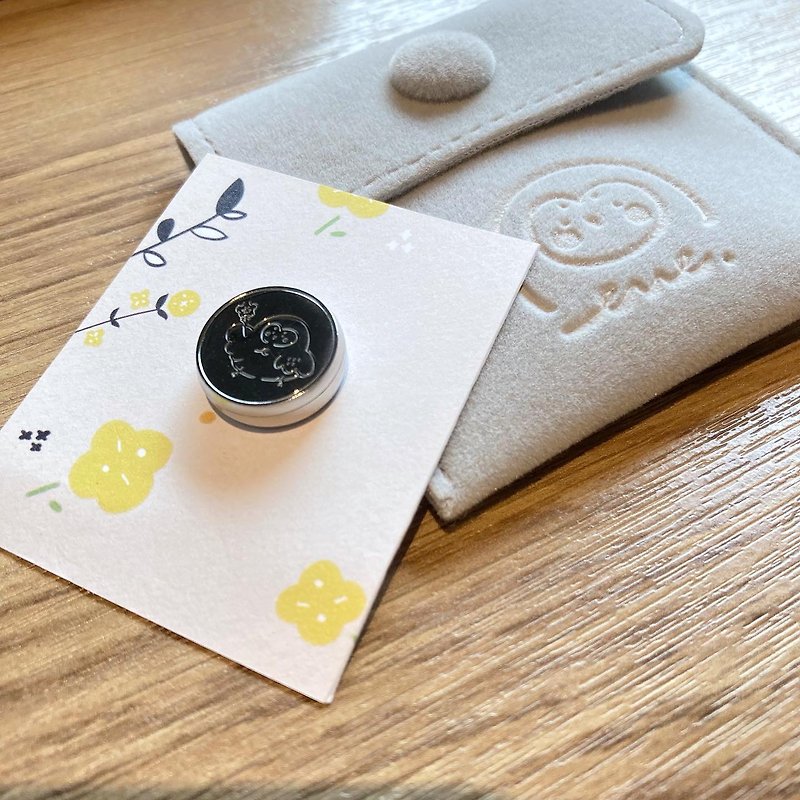 everylife 15mm Owl Fragrance Button Mask Fragrance Button Epidemic Prevention Small - Face Masks - Other Materials White