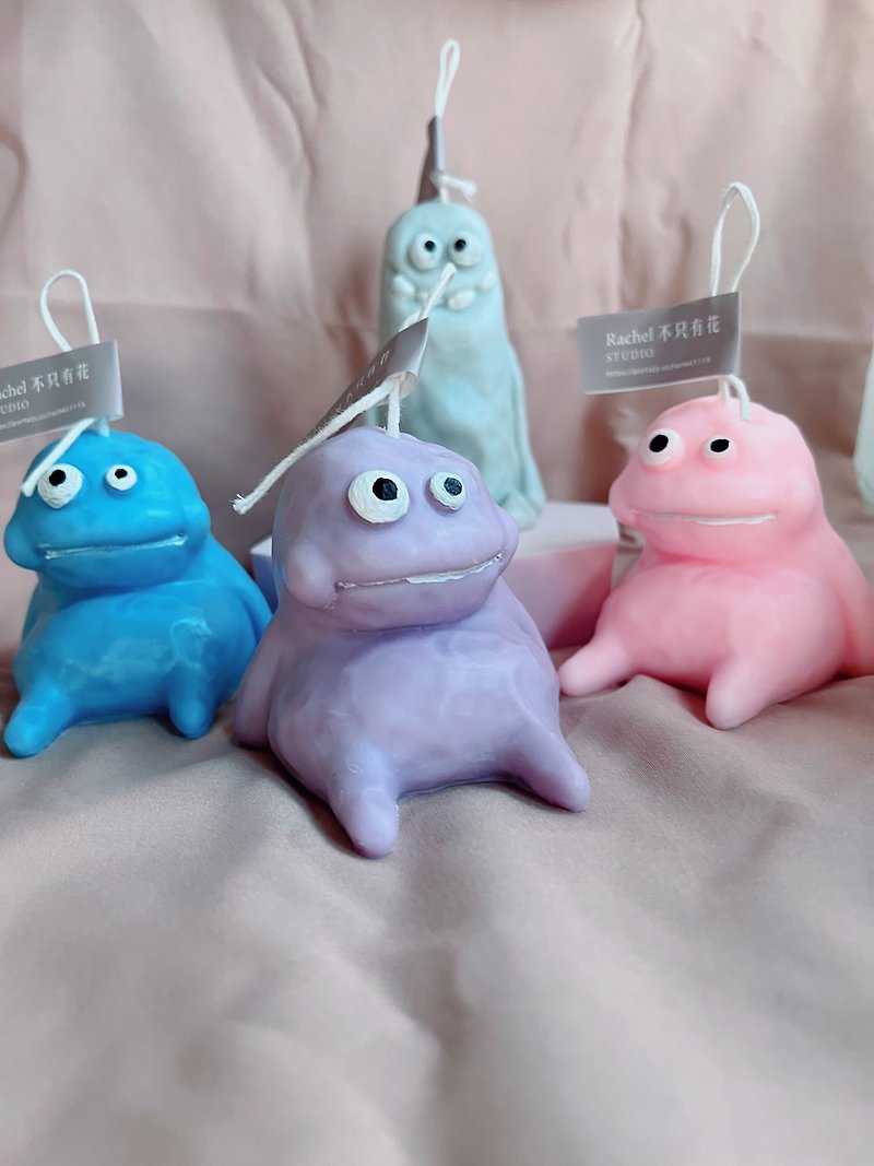Mud Monster Candle Super cute and adorable Ugly Monster Candle - Candles & Candle Holders - Wax Multicolor
