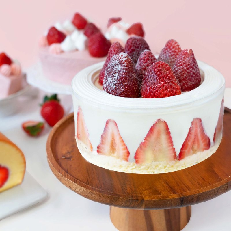 【溫莎堡】草莓提拉米斯 6吋 季節限定/草莓蛋糕/生日蛋糕 - 蛋糕/甜點 - 新鮮食材 紅色