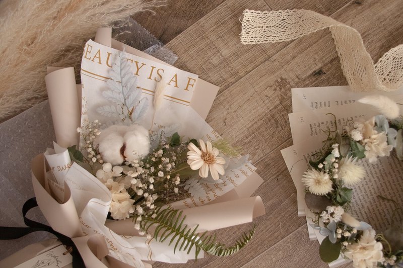 卒業ブーケ ディフューザー ひまわりブーケ ドライフラワーブーケ - ドライフラワー・ブーケ - 寄せ植え・花 