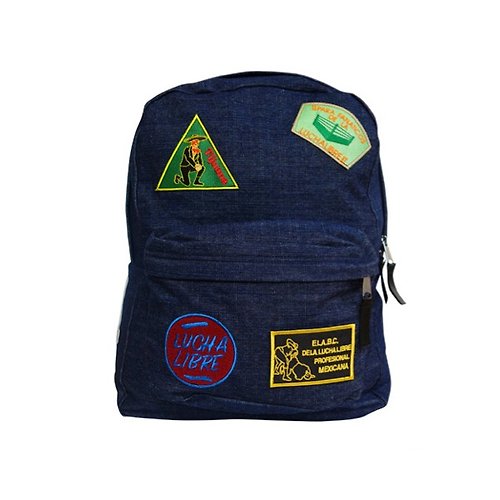 HAOMING MEXIAN PATCH BACK PACK 補丁貼布水洗牛仔後背包