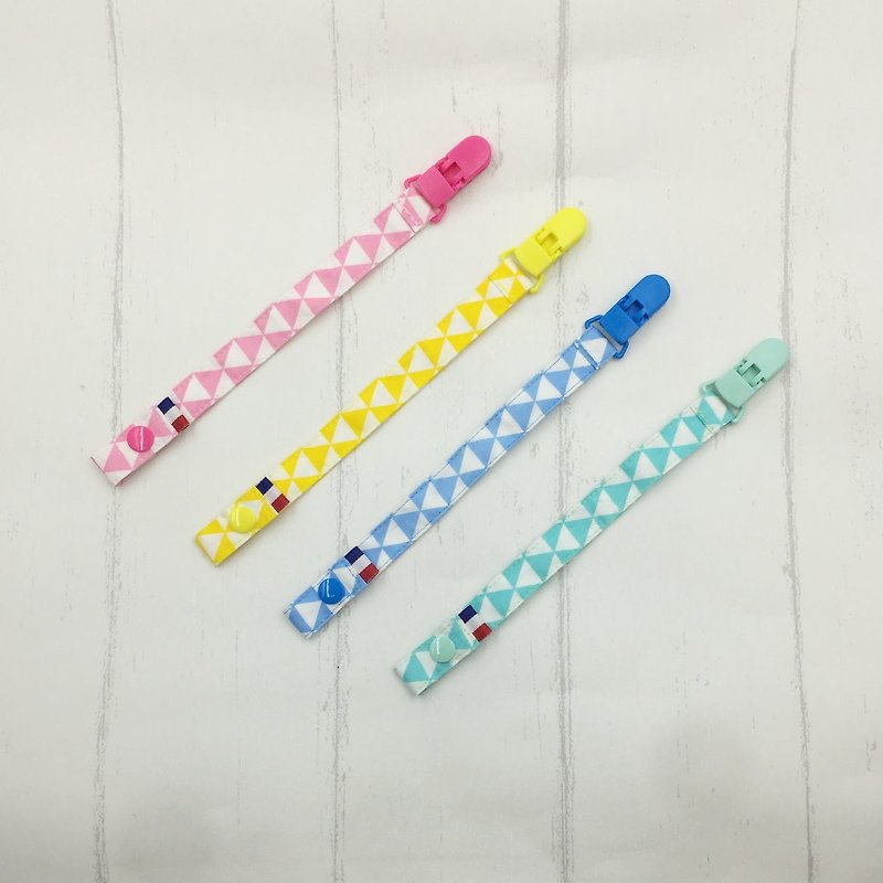 A68-Handmade clip-on pacifier chain pacifier clip full moon gift toy chain can be made vanilla pacifier full moon - ขวดนม/จุกนม - ผ้าฝ้าย/ผ้าลินิน 